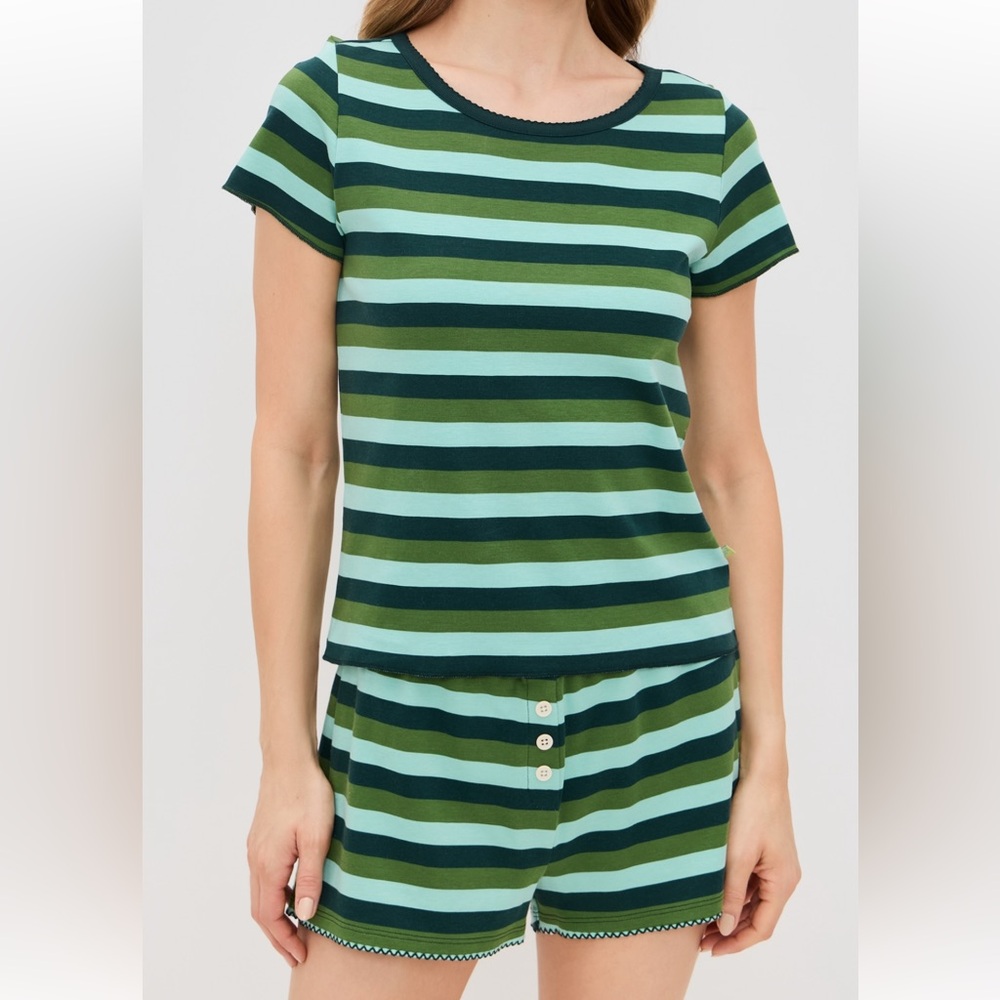 NWT Cozyland by Morgan Lane Suzie Lucky Stripe Pajama Set